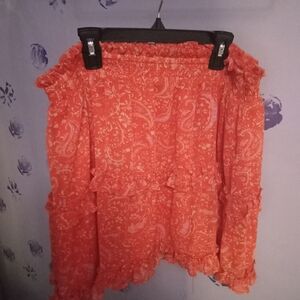 1. State Orange Skirt